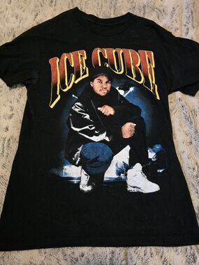 Black Graphic Tee - Ice Cube